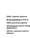 Air Balancer Capacity Calculations